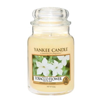 Lumânare parfumată yankee candle tabacco flower, timp de ardere 110 - 150 ore