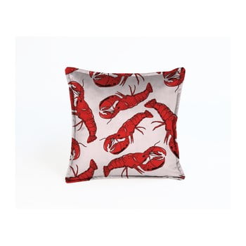 Față de pernă decorativă cu motiv raci velvet atelier, 45 x 45 cm