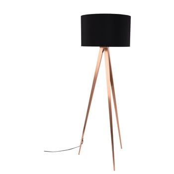 Lampadar zuiver tripod, negru - alămiu