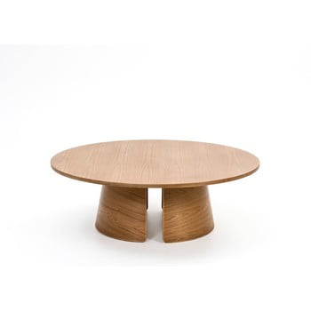 Măsuță de cafea rotundă teulat cep, ø 110 cm, natural
