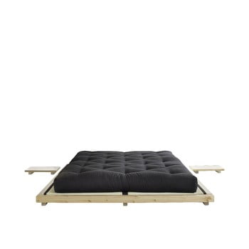 Pat din lemn de pin Karup Design Dock Bed, 193 x 213 cm, natural