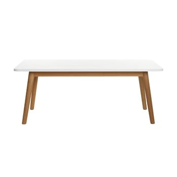 Măsuță e cafea din lemn de stejar alb Unique Furniture Turin