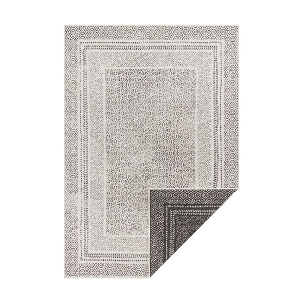 Černo-bílý venkovní koberec Ragami Berlin, 120 x 170 cm