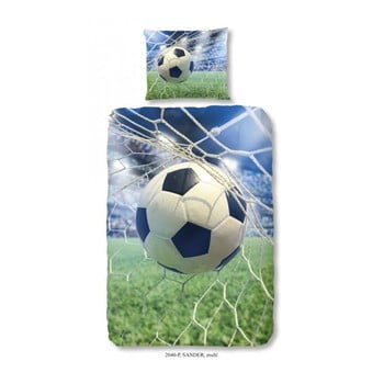 Lenjerie de pat din bumbac pentru copii good morning football game, 140 x 200 cm