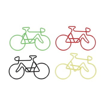 Set 4 agrafe hârtie decorative npw™ Bicycle