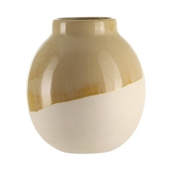 Vază din ceramică a simple mess skraa golden yellow, ⌀ 18 cm