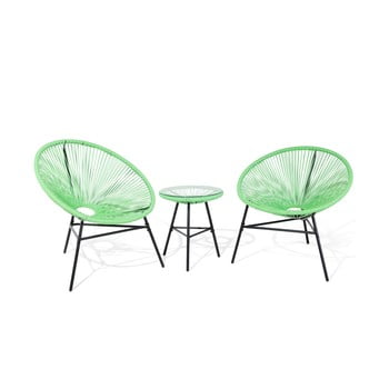 Set mobilier de grădină monobeli bohemian, verde