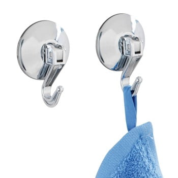 Set 2 cârlige de perete cu ventuză wenko levered suction hooks