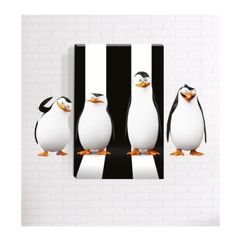 Tablou de perete 3D Mosticx Penguins, 40 x 60 cm