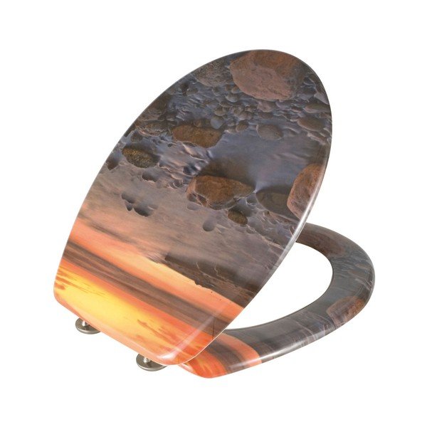 WC sedátko Wenko Stone Shore, 44,5 x 36,5 cm