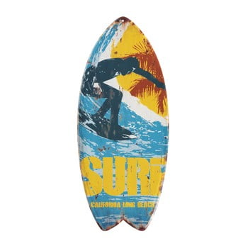 Set 4 decorațiuni metalice de perete geese surfboard