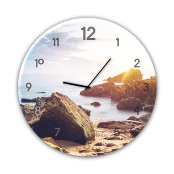 Ceas de perete styler glassclock stones, ⌀ 30 cm