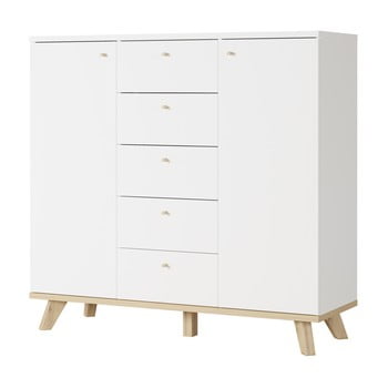 Comodă germania buffet, lățime 119 cm, alb