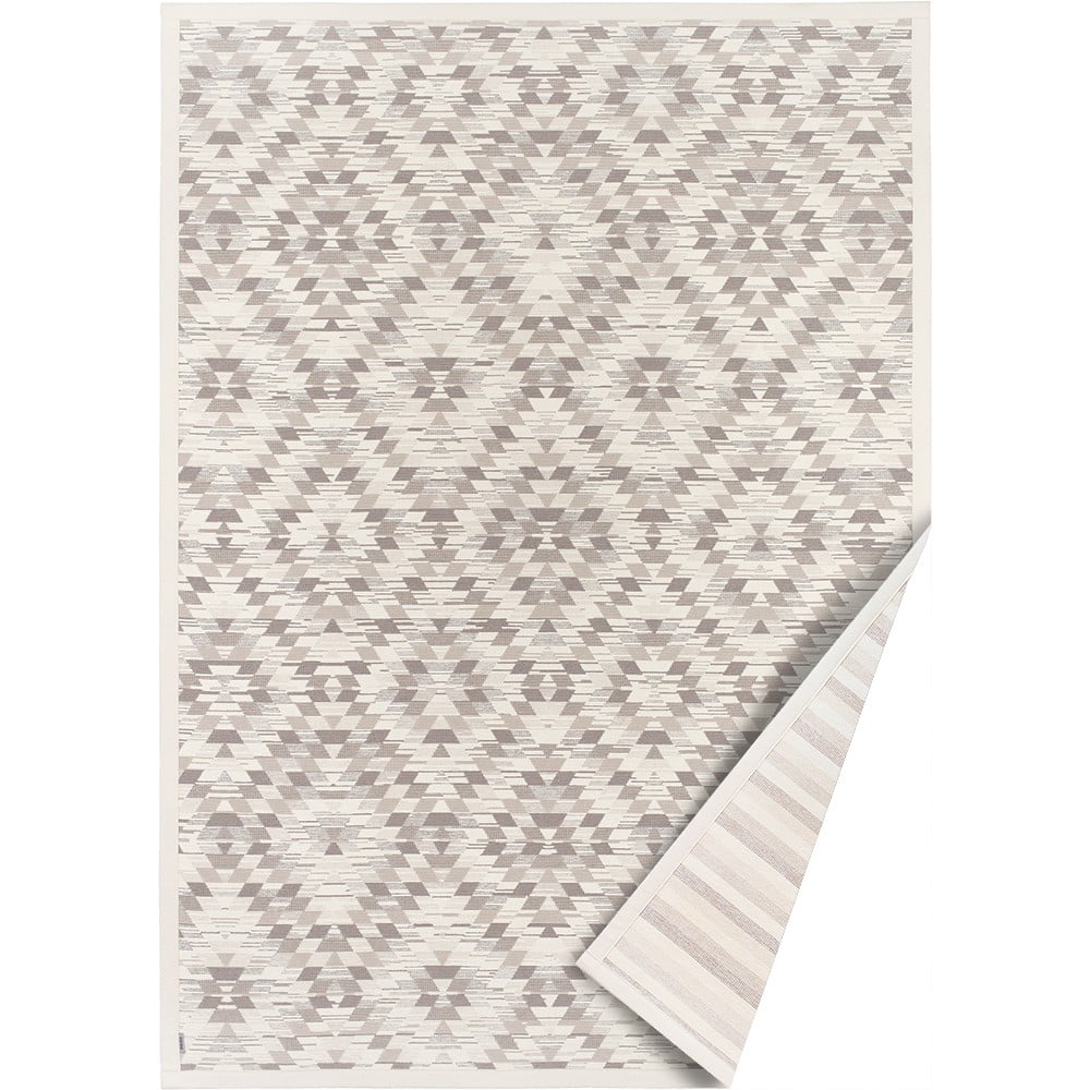 Bílo-šedý oboustranný koberec Narma Vergi, 140 x 200 cm