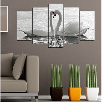 Tablou din mai multe piese insigne romantic flick, 102 x 60 cm