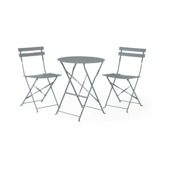 Set mobilier de grădină monobeli retro, gri