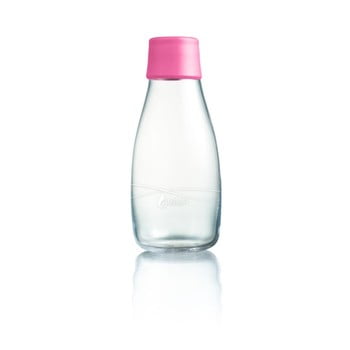 Sticlă cu garanție pe viață retap, 300 ml, roz deschis
