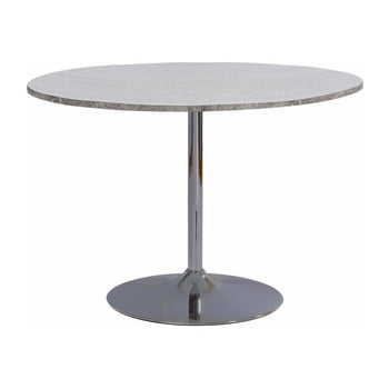 Masă cu blat rotund støraa terri, Ø 110 cm, gri beton