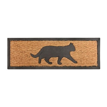 Preș din fibre de nucă de cocos esschert design cat, 25 x 75 cm