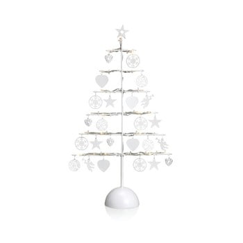 Decorațiune luminoasă cu led markslöjd borken, înălțime 45 cm, alb