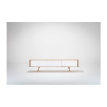 Comodă tv din lemn de stejar ena, 180 x 55 x 45 cm