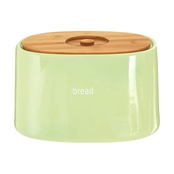 Recipient pentru pâine cu capac din lemn de bambus premier housewares fletcher, 7,7 l, verde