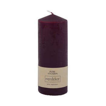 Lumânare baltic candles eco top, înălțime 18 cm, vișiniu