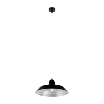 Lustră cu interiorul argintiu bulb attack cinco, ⌀ 35 cm, negru