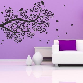 Autocolant decorativ pentru perete spiral tree