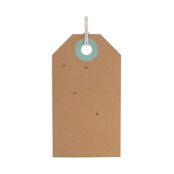 Avizier din plută pt living memo board, 60 x 34 cm, verde-albastru