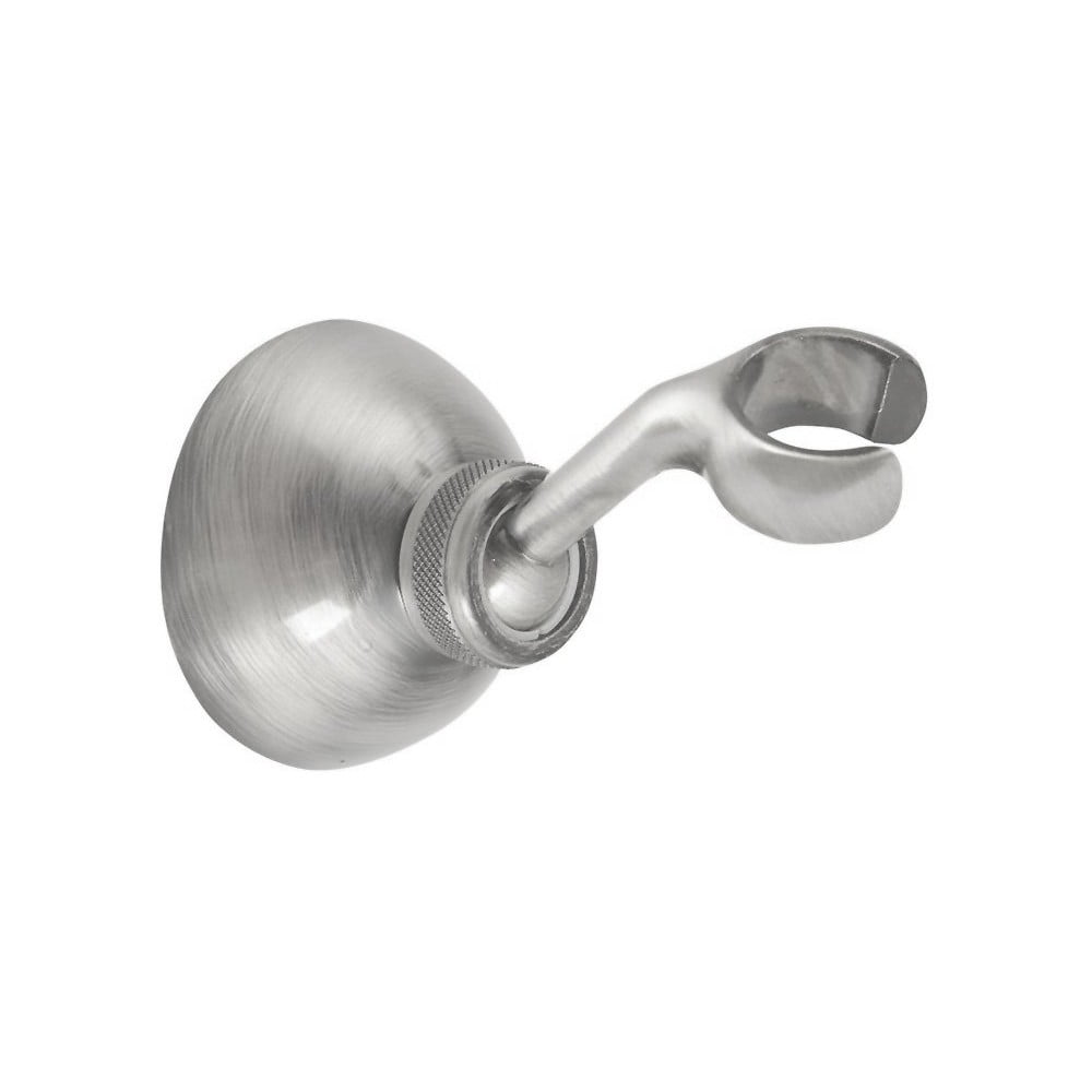 Mosazný držák na sprchovou hlavici v matně stříbrné barvě ø 6,5 cm – Sapho