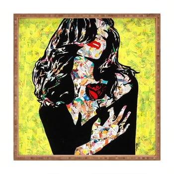 Tavă decorativă din lemn alicia, 40 x 40 cm