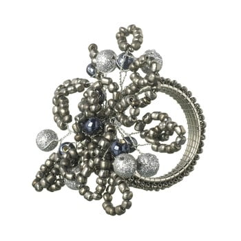 Inel șervet de masă parlane beaded, 9 x 7 cm