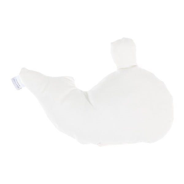 Modrý dětský polštářek s příměsí bavlny Apolena Pillow Toy Whale, 35 x 24 cm