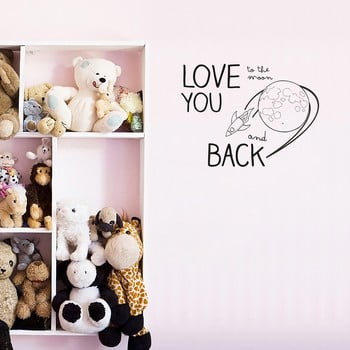 Autocolant de perete really nice things love u moon