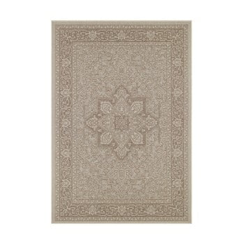 Covor potrivit pentru exterior bougari anjara, 140 x 200 cm, bej- maro