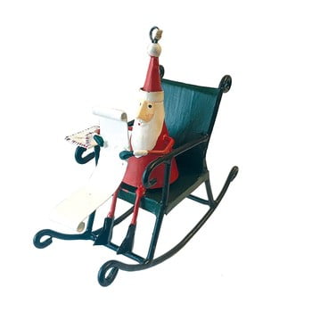 Decorațiune suspendată pentru Crăciun G-Bork Santa in Rocking Chair imagine