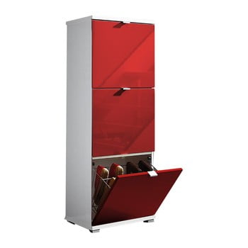 Pantofar cu sertare germania colorado, înălțime 132 cm, alb