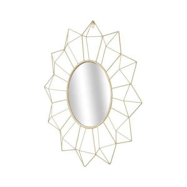Nástěnné zrcadlo ve zlaté barvě Mauro Ferretti Soleado, ⌀ 60 cm