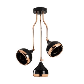 Lustră de 3 becuri opviq lights yildo side, negru