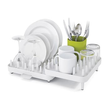 Suport pentru scurs vase, extensibil din 3 parți, joseph joseph connect, alb