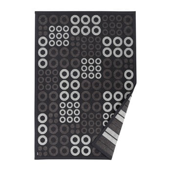 Covor reversibil narma kupa, 140 x 200 cm, gri antracit