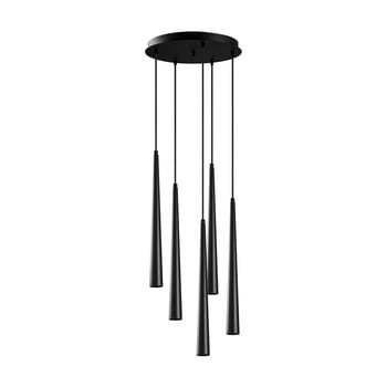 Lustră de 5 becuri opviq lights uğur drop, negru