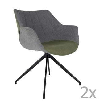 Set 2 scaune zuiver doulton, gri - verde