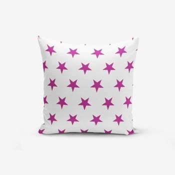 Față de pernă cu amestec din bumbac minimalist cushion covers lilac color star modern, 45 x 45 cm
