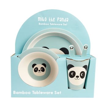 Set veselă pentru copii cu model cu cu model cu iepure rex london, 5 buc.