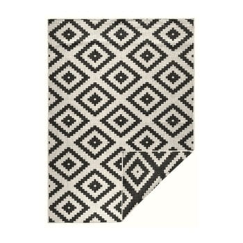 Covor reversibil bougari malta, 160 x 230 cm, negru - crem