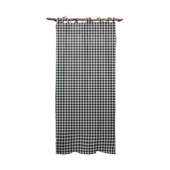 Draperie linen cuture cortina hogar blue vichy, albastru