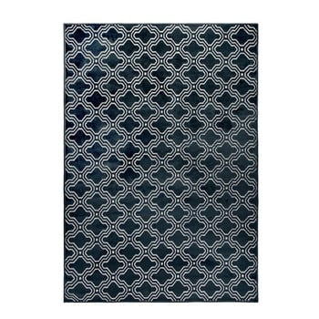 Covor white label feike, 160 x 230 cm, albastru închis