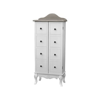 Comodă din lemn de plop livin hill rimini, înălțime 110 cm, alb